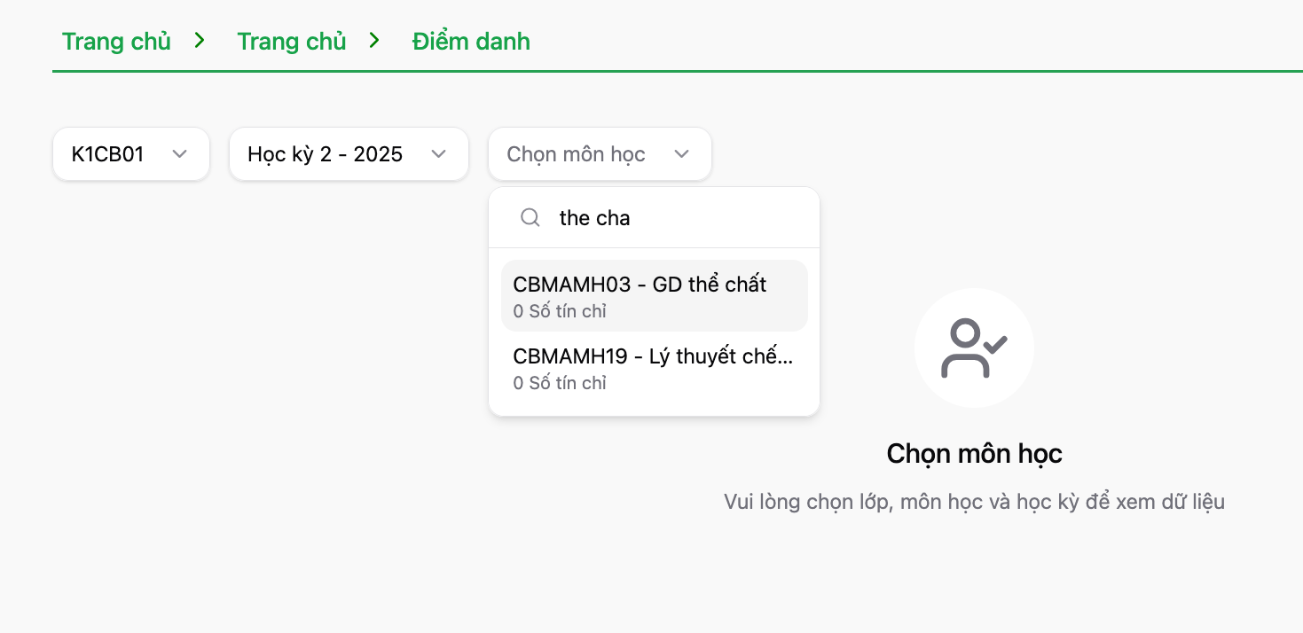 Tra cứu môn học